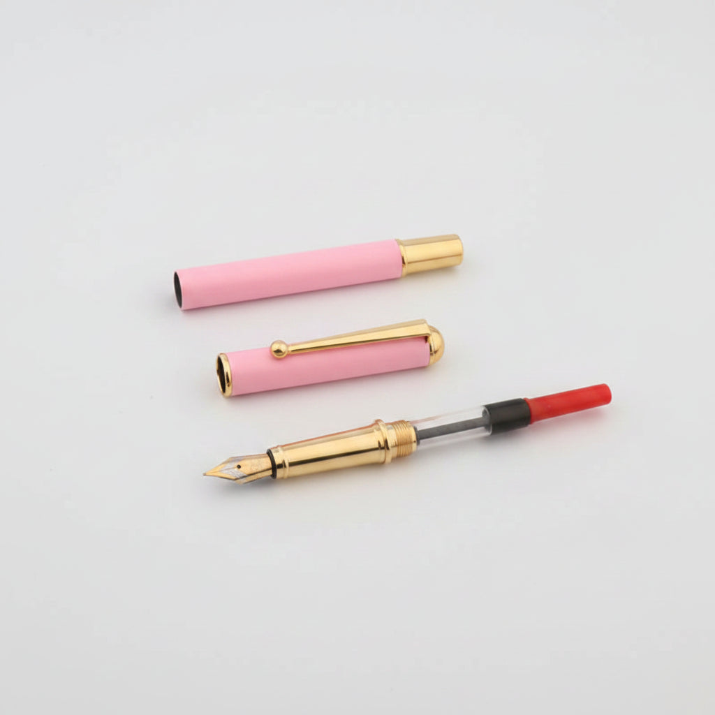 caneta tinteiro rosa