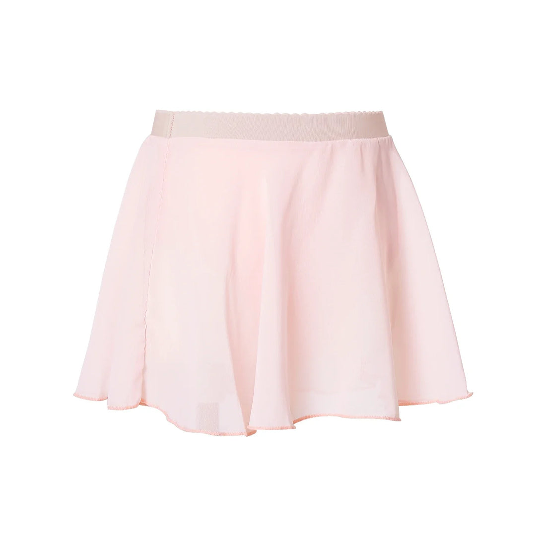 Saia de ballet em chiffon rodada sobre collant, usada em aula de dança infantil