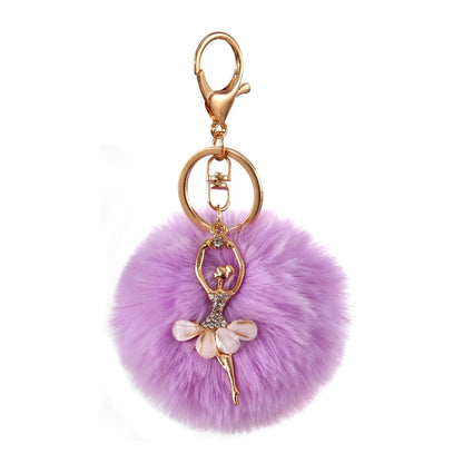 Chaveiro Bailarina com Strass e Pompom - foto 4 - Bedance