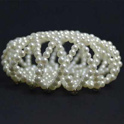 Redinha de Coque de Crochê com Pérolas - foto 3 - Bedance