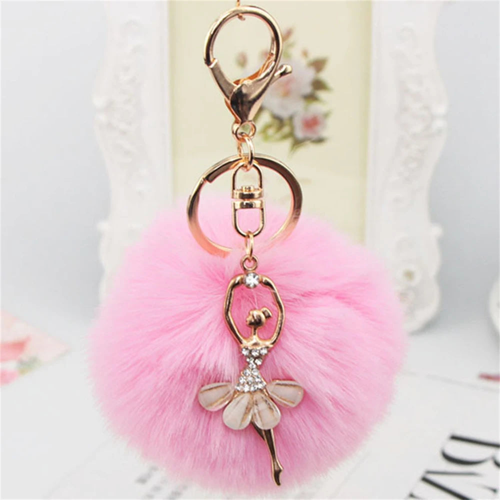 Chaveiro Bailarina com Strass e Pompom - foto 23 - Bedance