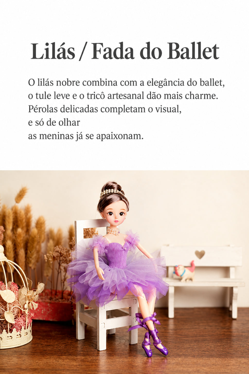 Boneca Bailarina Articulada 30 cm - foto 14 - Bedance