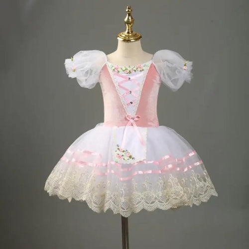 Tutu Profissional de Ballet com Flores - Bedance