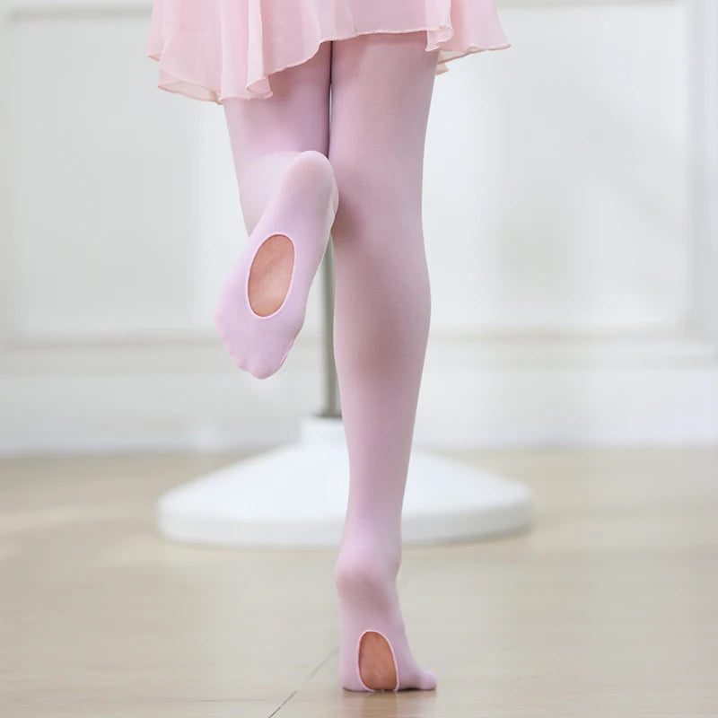 Meia-Calça de Ballet Infantil Conversível - foto 4 - Bedance