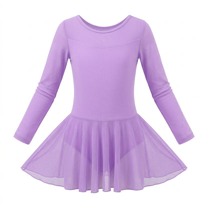 Collant Infantil Manga Longa com Tule - foto 23 - Bedance