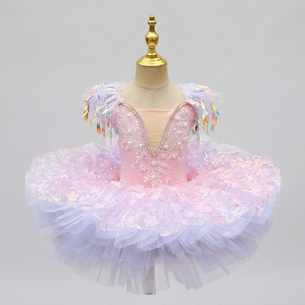 Vestido de Ballet com Paetês e Franjas nos Ombros - foto 8 - Bedance