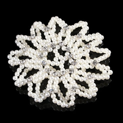 Redinha de Coque de Crochê com Pérolas - foto 25 - Bedance