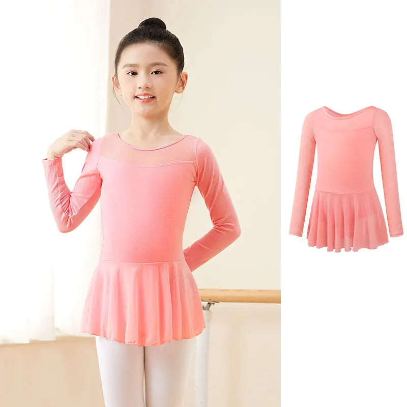 Collant Infantil Manga Longa com Tule - foto 22 - Bedance