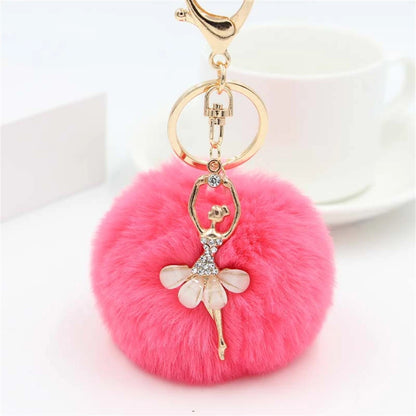 Chaveiro Bailarina com Strass e Pompom - foto 17 - Bedance