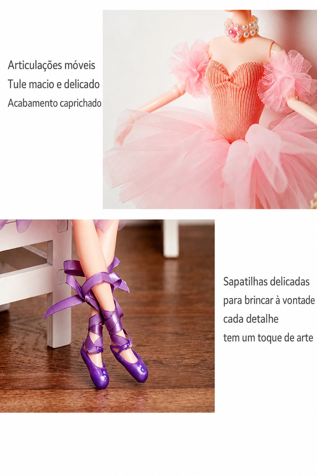 Boneca Bailarina Articulada 30 cm - foto 21 - Bedance