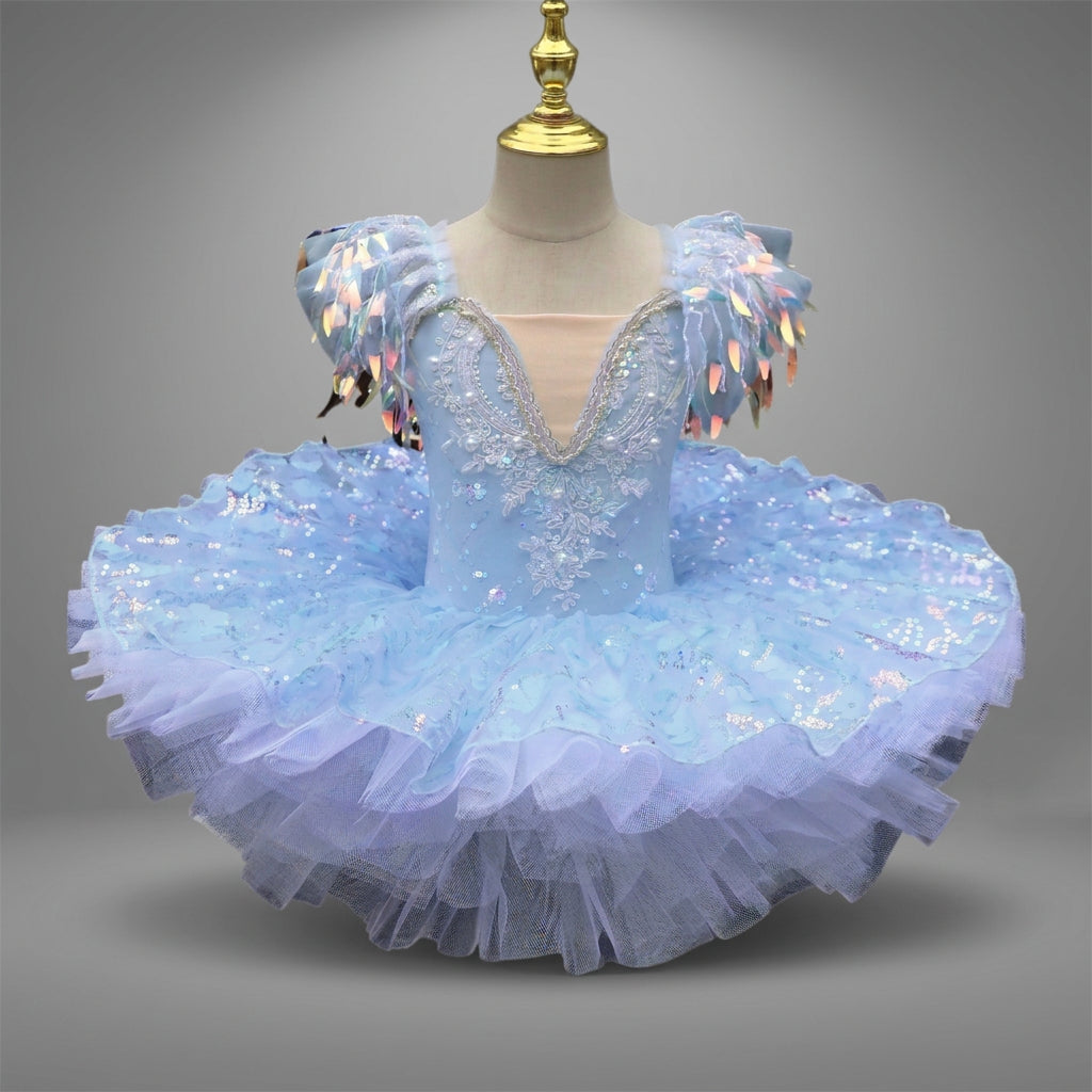 Vestido de Ballet com Paetês e Franjas nos Ombros - foto 3 - Bedance