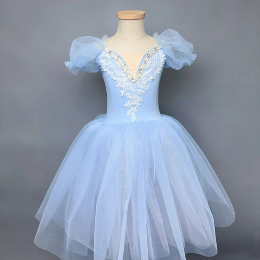 Vestido de Ballet Romântico Longo de Tule - Bedance