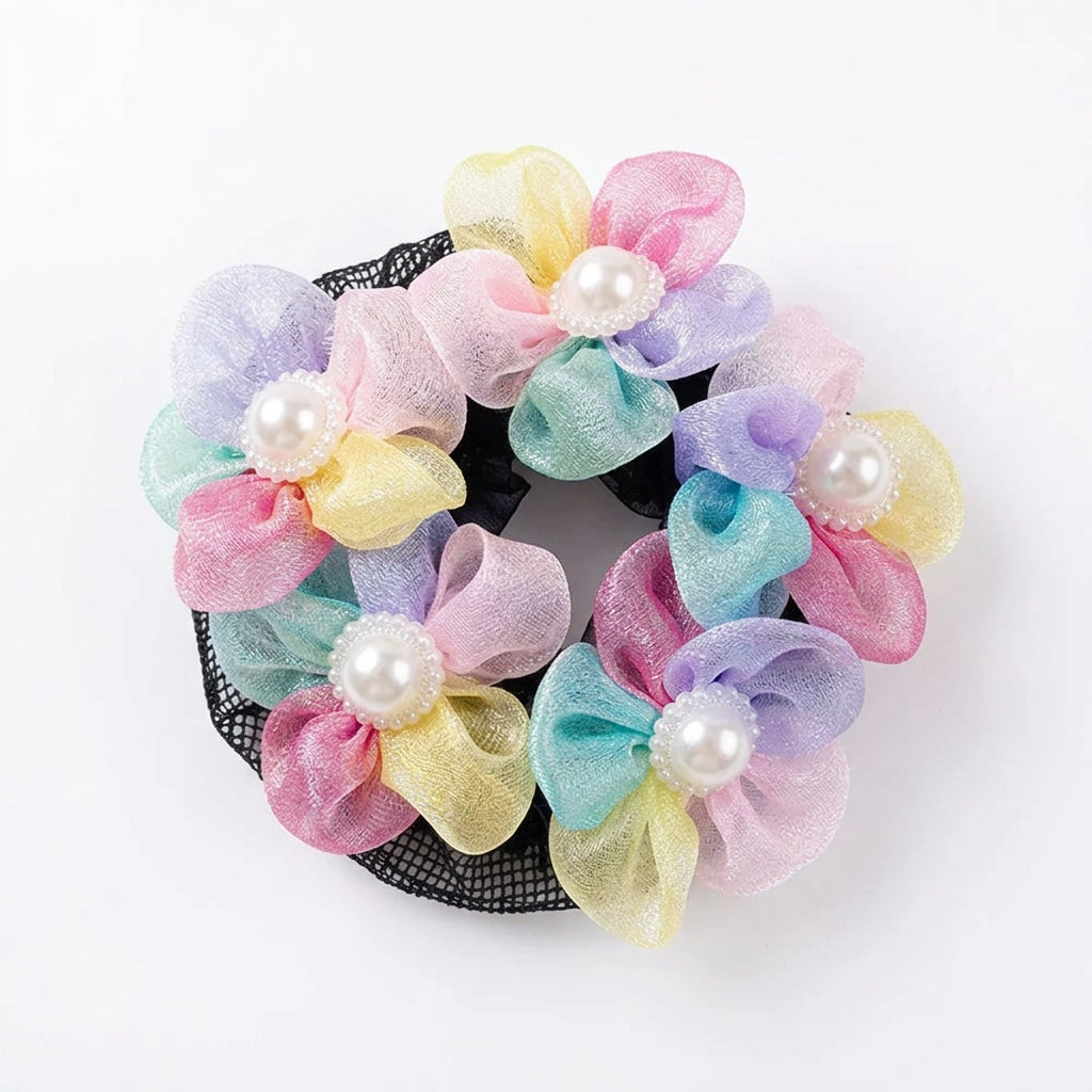 Redinha de Coque com Borboleta e Pérolas - foto 10 - Bedance