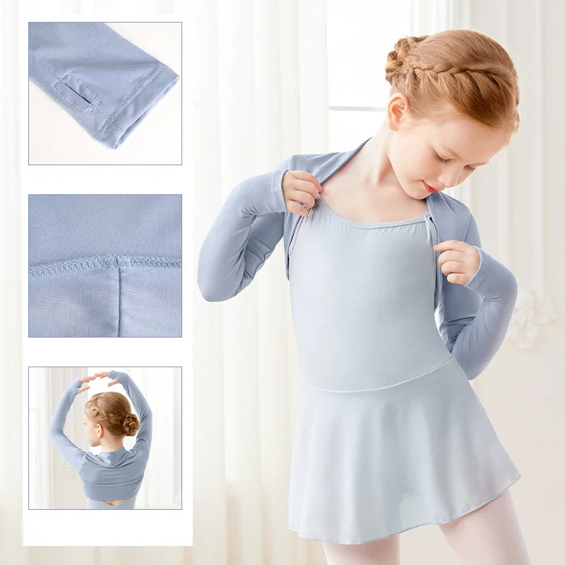 Bolero de Ballet Infantil Manga Longa - foto 5 - Bedance