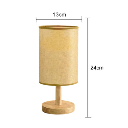 Luminária de Mesa com Base de Bambu e Cúpula de Linho - foto 20 - Bedance