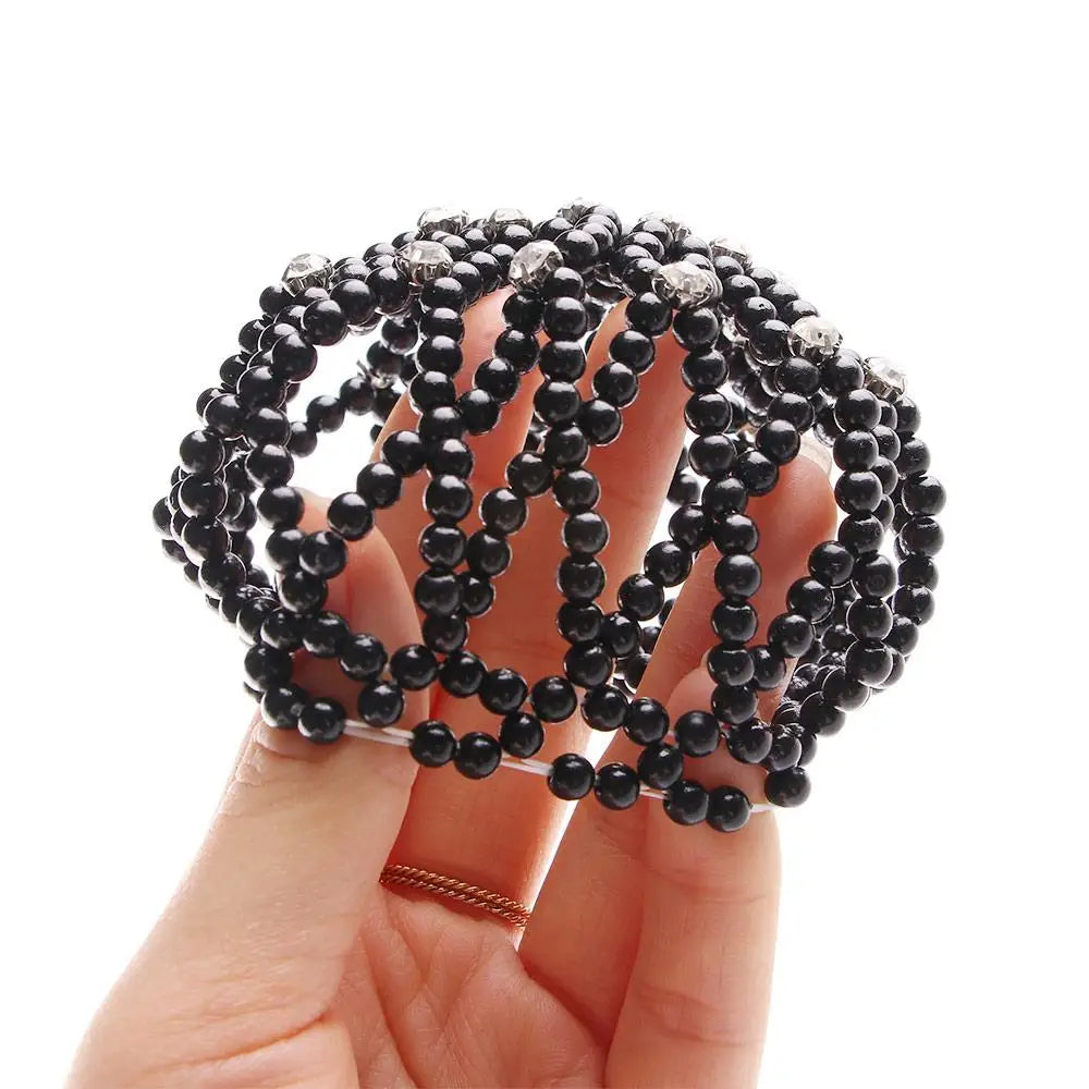 Redinha de Coque de Crochê com Pérolas - foto 8 - Bedance