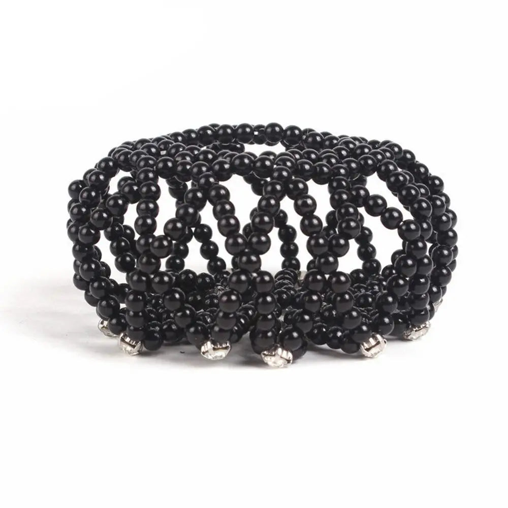 Redinha de Coque de Crochê com Pérolas - foto 17 - Bedance