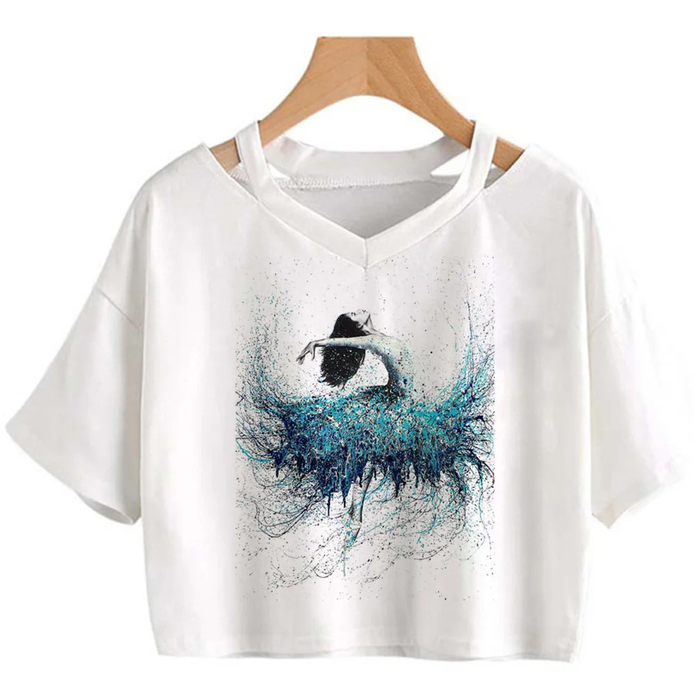 Camiseta Feminina Estampa Bailarina - foto 5 - Bedance
