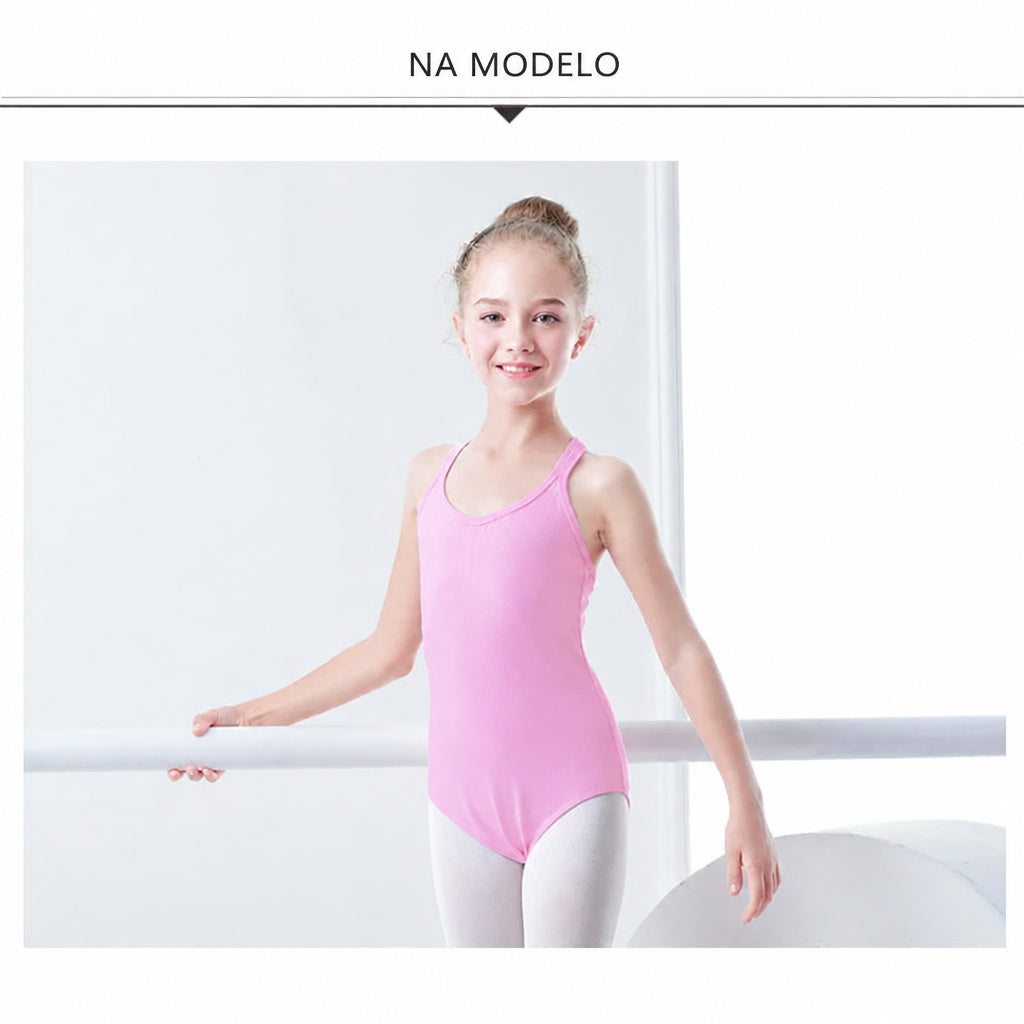 Collant Infantil de Alcinha com Costas Cruzadas - foto 10 - Bedance