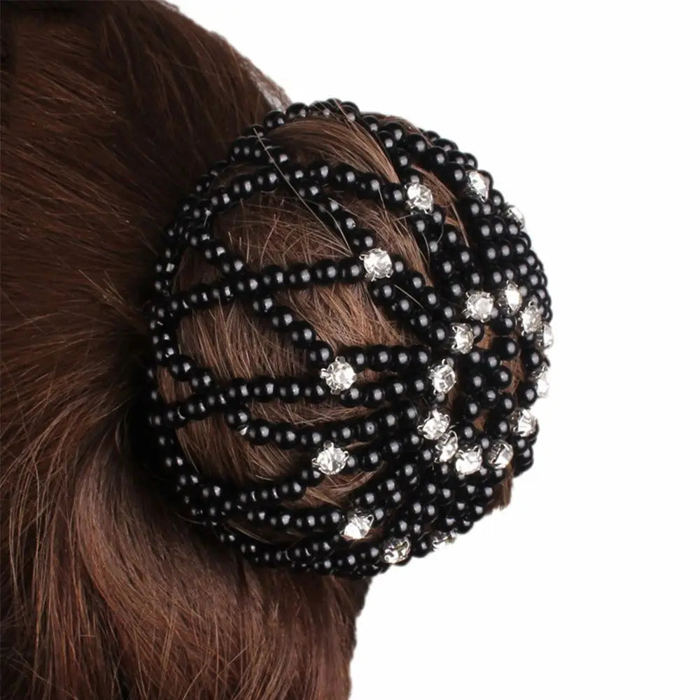 Redinha de Coque de Crochê com Pérolas - foto 6 - Bedance