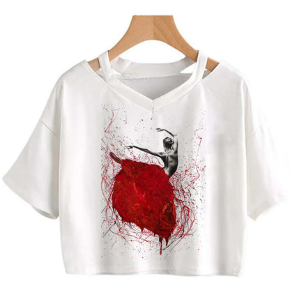 Camiseta Feminina Estampa Bailarina - foto 8 - Bedance