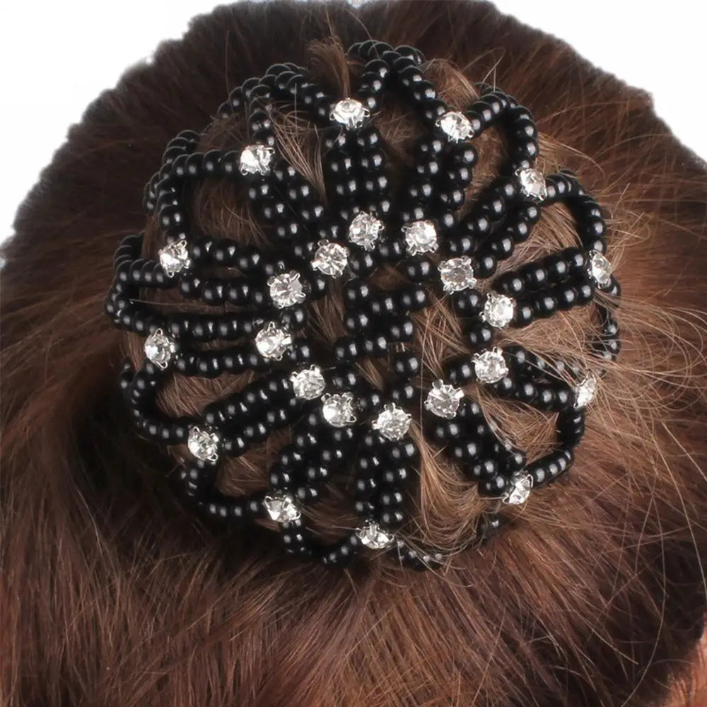 Redinha de Coque de Crochê com Pérolas - foto 12 - Bedance