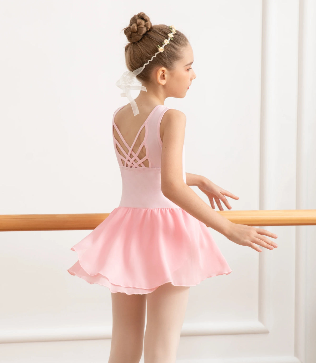Collant Infantil com Saia e Costas de Borboleta - foto 9 - Bedance