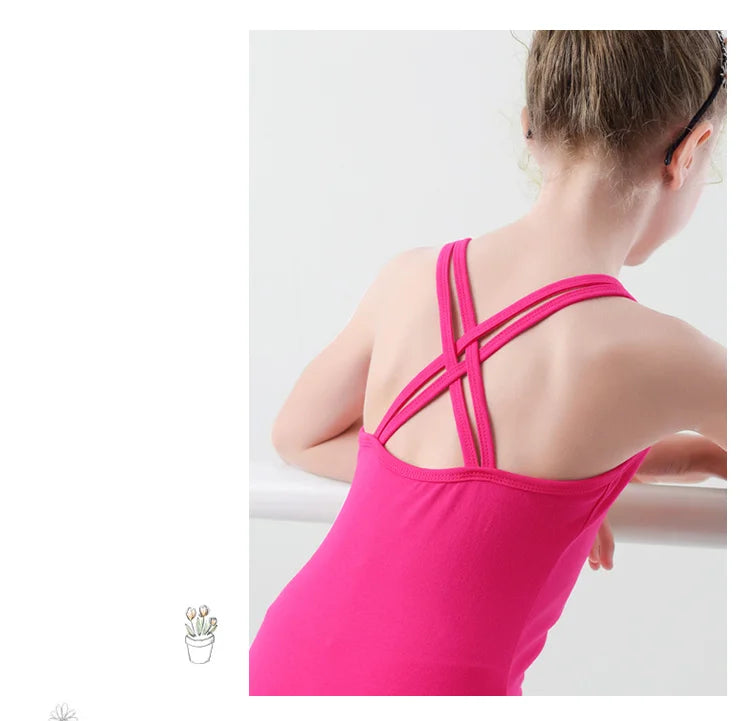 Collant Infantil de Alcinha com Costas Cruzadas - foto 13 - Bedance
