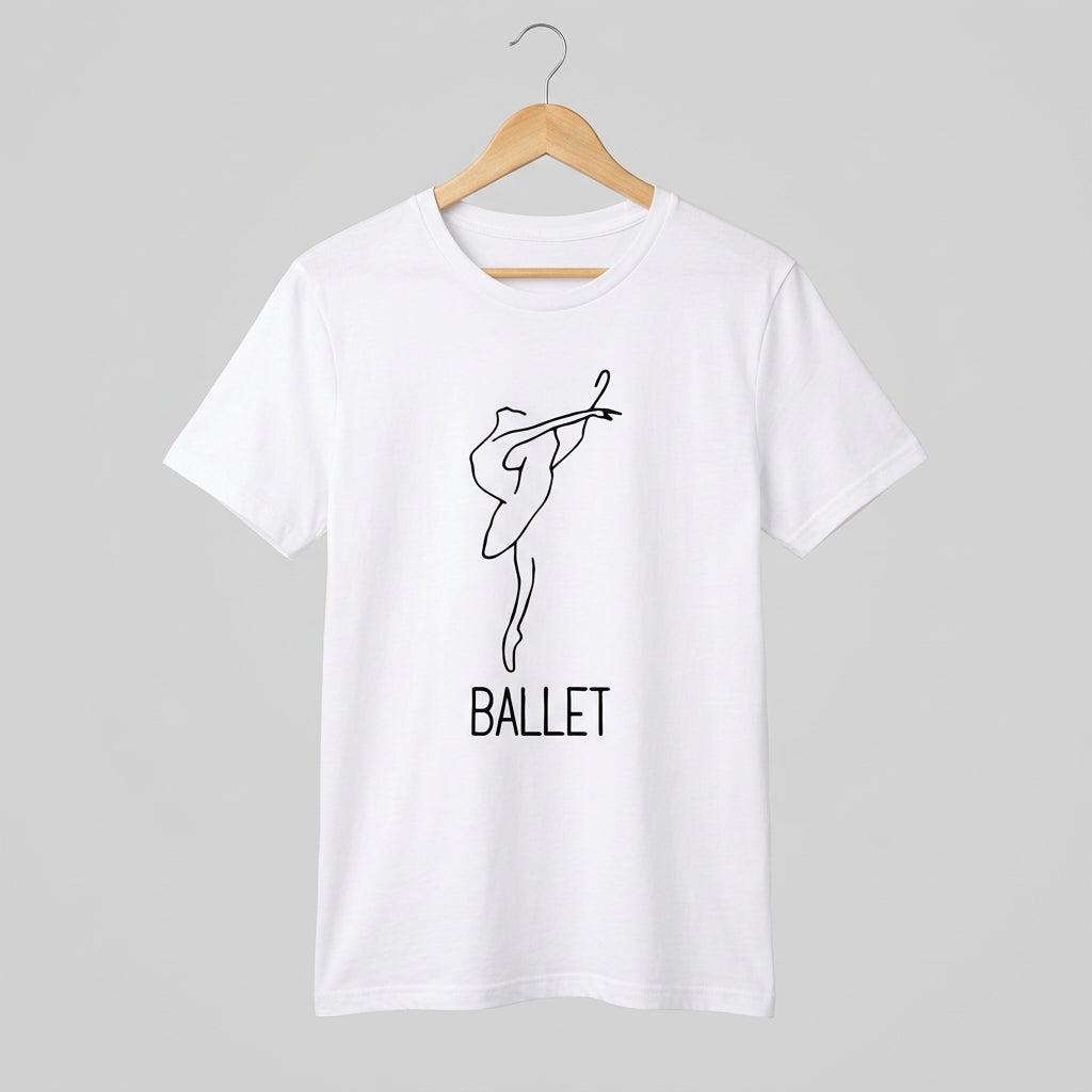 Camiseta Feminina Bailarina em Movimento - Bedance