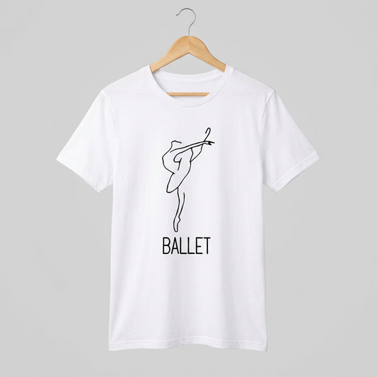 Camiseta Feminina Bailarina em Movimento - Bedance