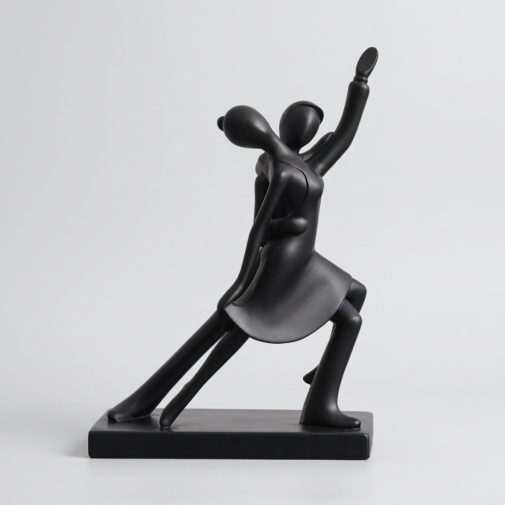 Escultura Abstrata de Dançarina em Resina - Bedance
