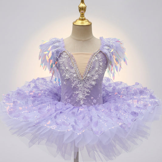 Vestido de Ballet com Paetês e Franjas nos Ombros - foto 7 - Bedance