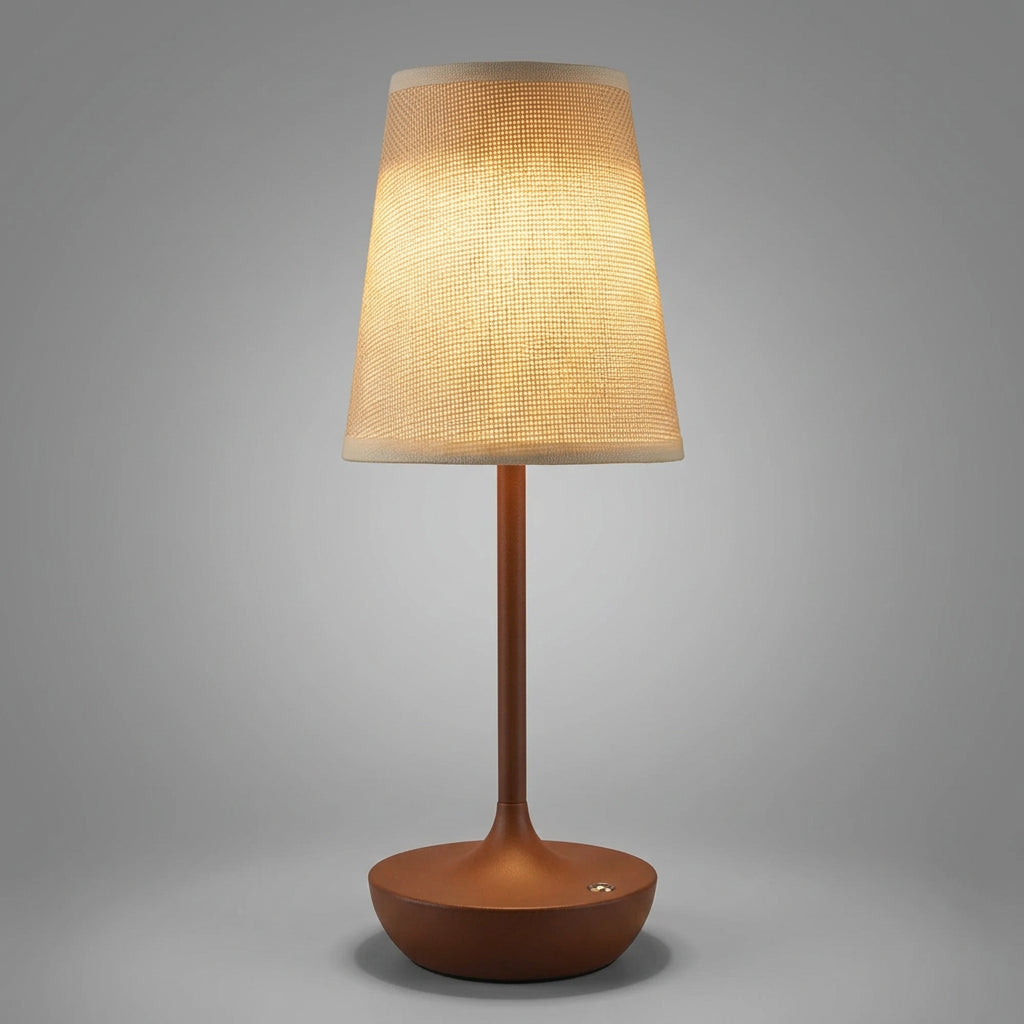 Luminária de Mesa Recarregável com Cúpula de Tecido - foto 18 - Bedance