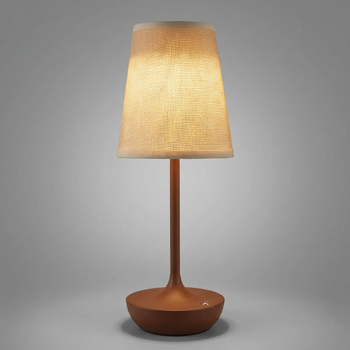 Luminária de Mesa Recarregável com Cúpula de Tecido - foto 18 - Bedance