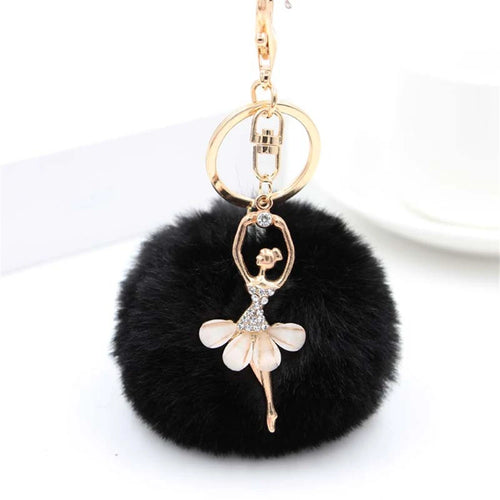 Chaveiro Bailarina com Strass e Pompom - foto 26 - Bedance