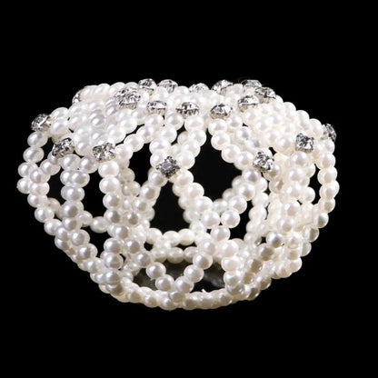 Redinha de Coque de Crochê com Pérolas - foto 10 - Bedance