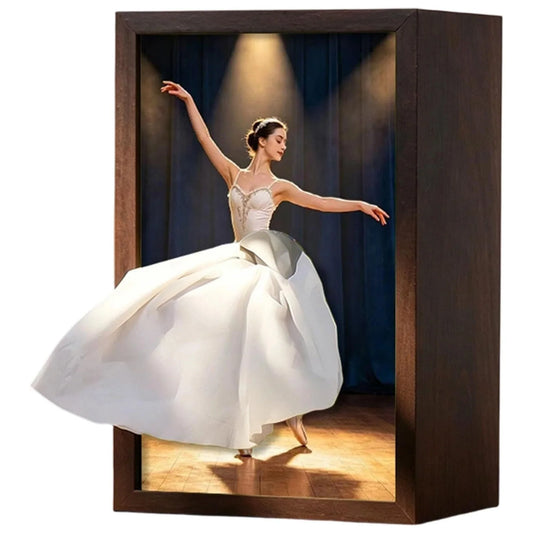 Porta-Lenços de Madeira Bailarina com Saia de Papel - Bedance