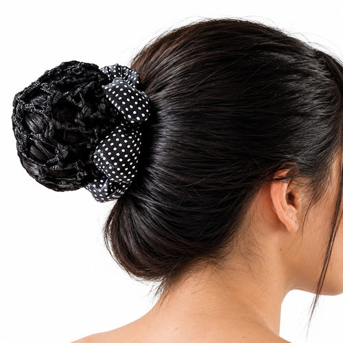 Bun Net with Bow and Elastic