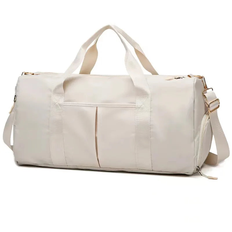 bolsa de dança bege