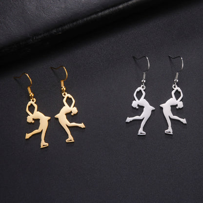 Brinco Bailarina Gota em Aço Inoxidável - foto 3 - Bedance