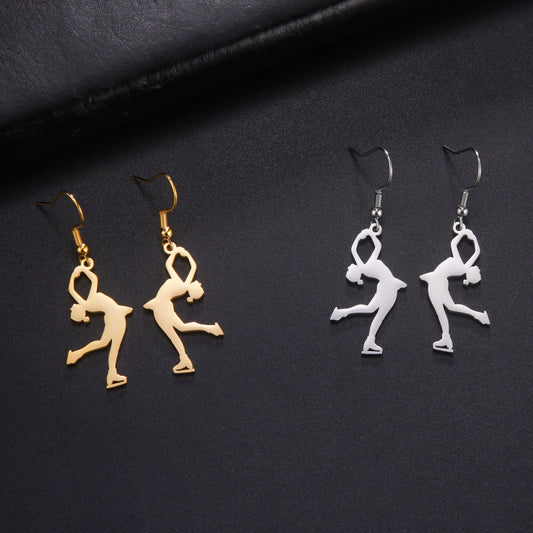 Brinco Bailarina Gota em Aço Inoxidável - foto 3 - Bedance