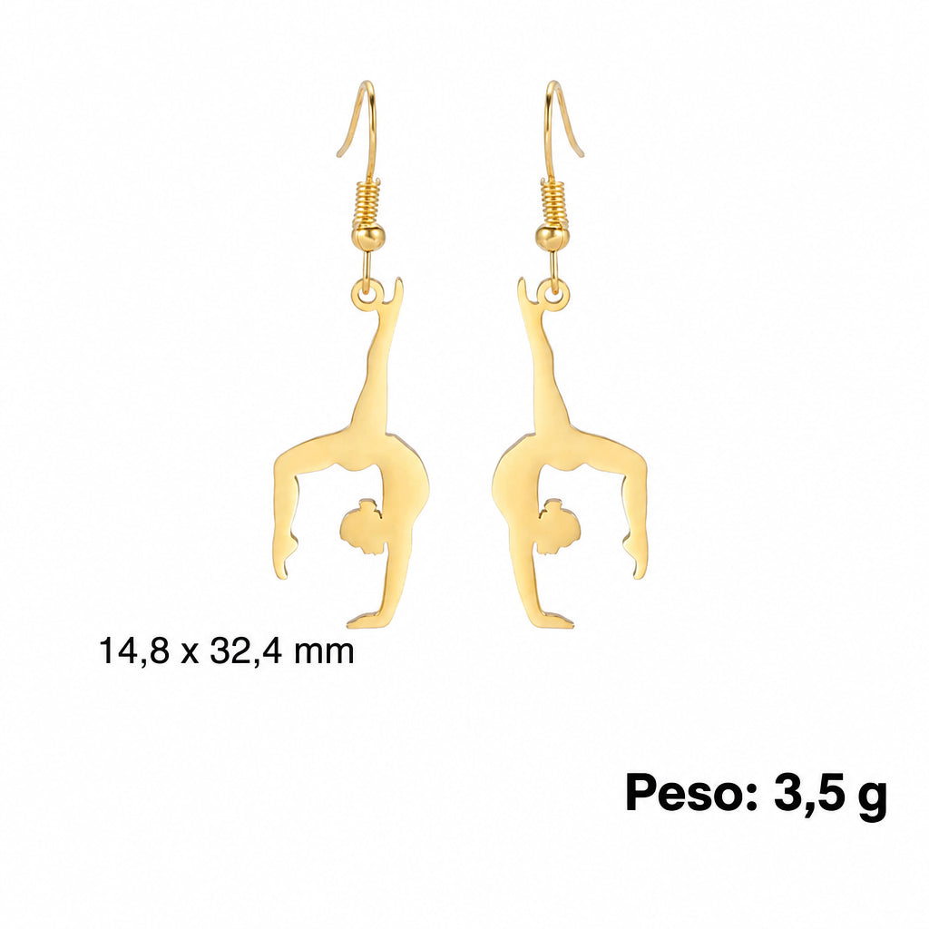 Brinco Bailarina Gota em Aço Inoxidável - foto 7 - Bedance