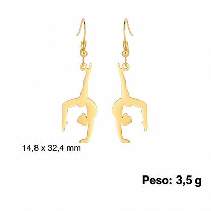 Brinco Bailarina Gota em Aço Inoxidável - foto 7 - Bedance