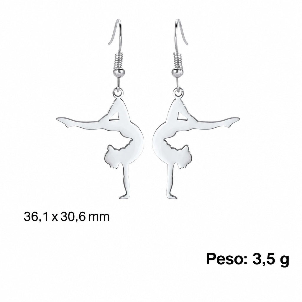 Brinco Bailarina Gota em Aço Inoxidável - foto 8 - Bedance