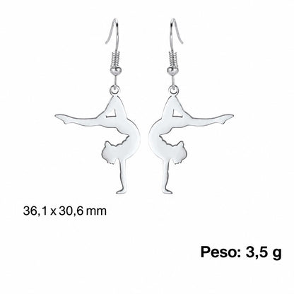 Brinco Bailarina Gota em Aço Inoxidável - foto 8 - Bedance