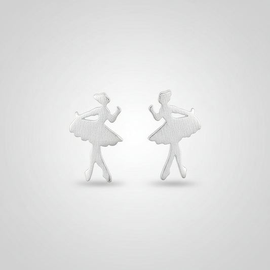 brincos bailarina em prata