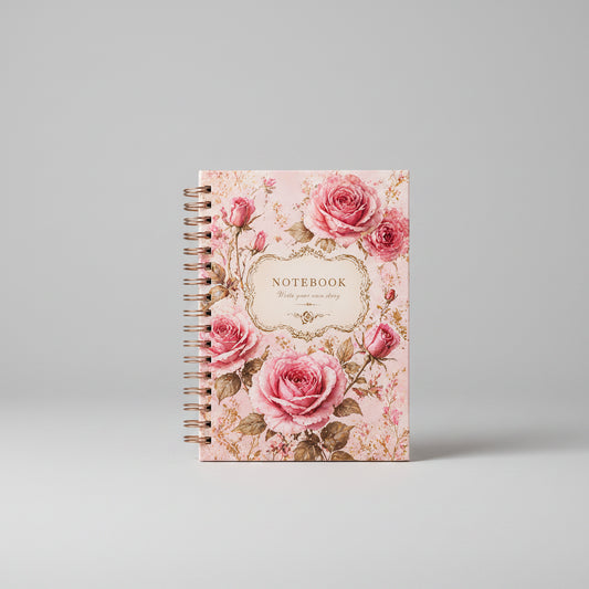 caderno espiral rosa 1peça