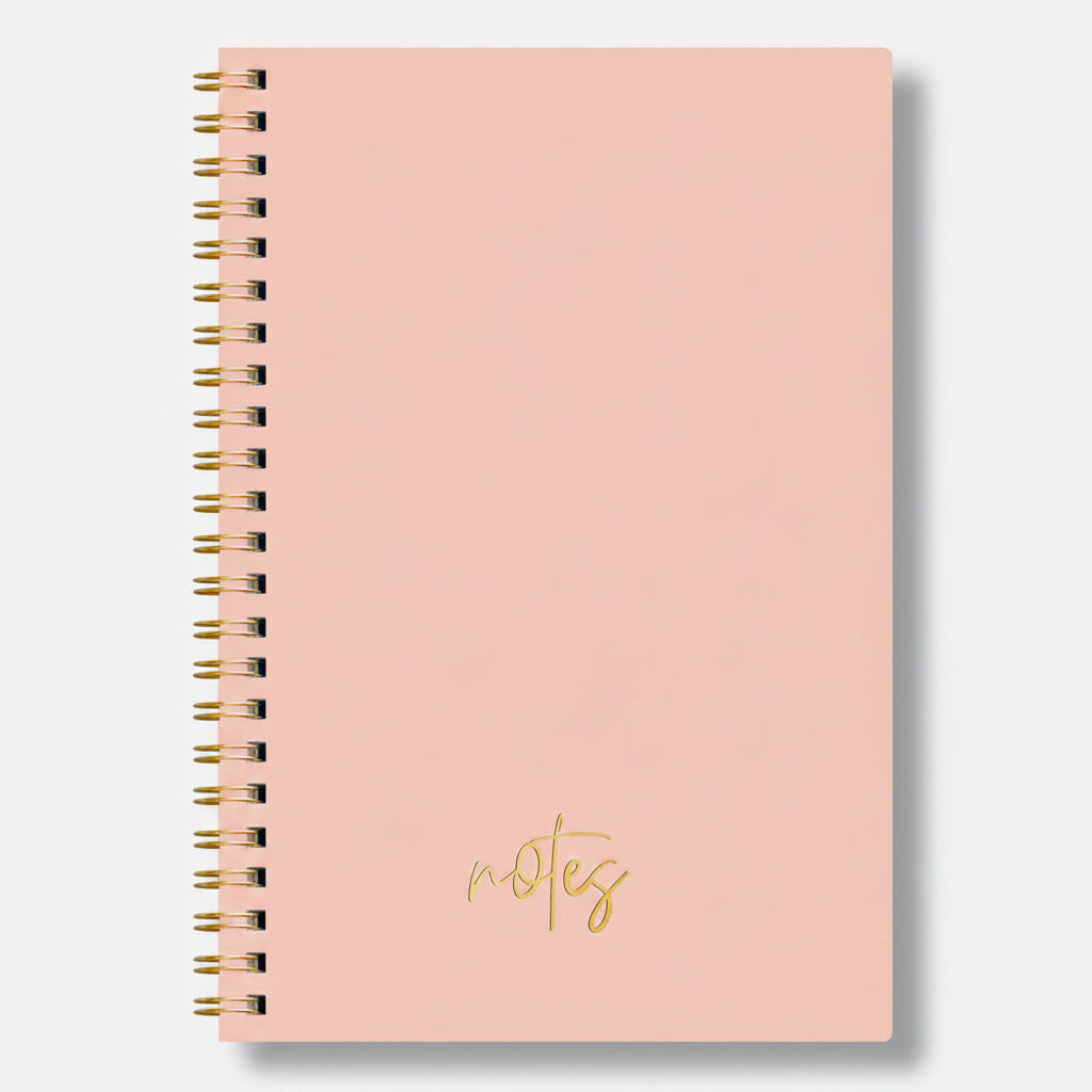 caderno espiral rosa