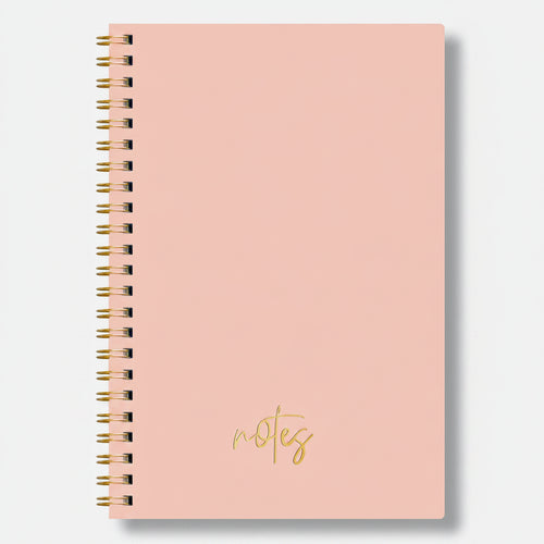 caderno espiral rosa