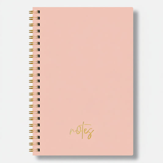 caderno espiral rosa